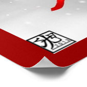 Weihnachtsschneeglocken Poster (Ecke)