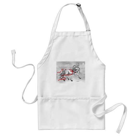 Weihnachtsschneeglocken Schürze (Vorne)