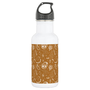 Weihnachtsschneehandgezeichnet Edelstahlflasche