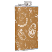 Weihnachtsschneehandgezeichnet Flachmann (Rechts)