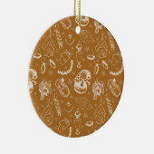 Weihnachtsschneehandgezeichnet Keramik Ornament (Rechts)