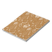 Weihnachtsschneehandgezeichnet Notizblock (Rotiert)