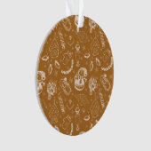 Weihnachtsschneehandgezeichnet Ornament (Vorderseite)