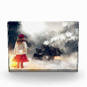 Weihnachtsschneehaus Fotoblock (Vorderseite)