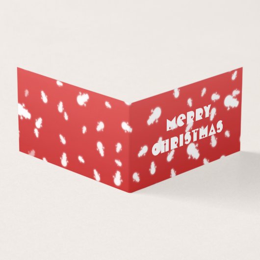 Weihnachtsschneekarte (Vorderseite)