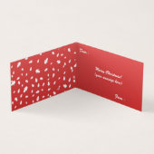 Weihnachtsschneekarte (Innenseite)