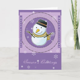 Weihnachtsschneekarte Feiertagskarte