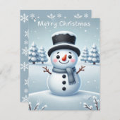 Weihnachtsschneekarte Feiertagskarte (Vorne/Hinten)