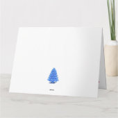 Weihnachtsschneekatze Karte (Rückseite)