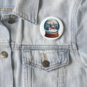 Weihnachtsschneekugel mit winziger Dorfgestaltung Button (Beispiel)