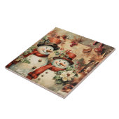 Weihnachtsschneemanie Fliese (Seite)