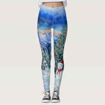 Weihnachtsschneemann 1 - Leggings