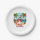 Weihnachtsschneemann (1) pappteller (Vorderseite)