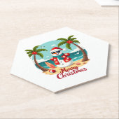 Weihnachtsschneemann (1) untersetzer (angewinkelt)