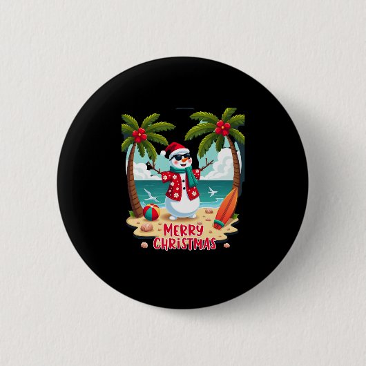 Weihnachtsschneemann (2) button (Vorderseite)