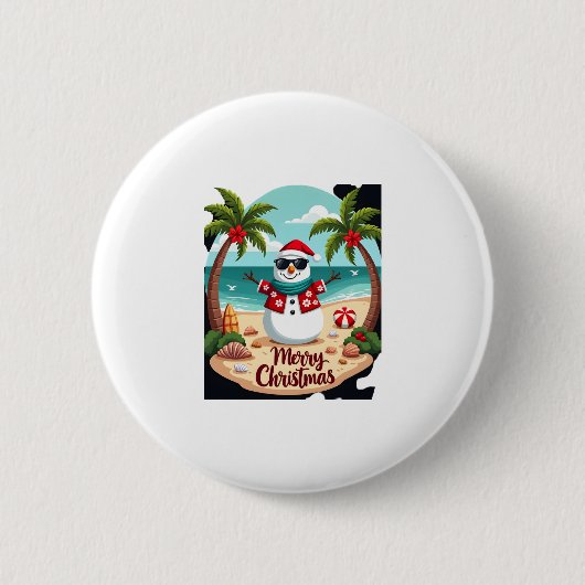 Weihnachtsschneemann (2) button (Vorderseite)