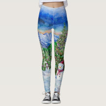 Weihnachtsschneemann 2 - Leggings
