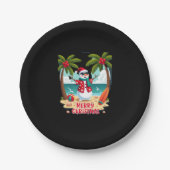 Weihnachtsschneemann (2) pappteller (Vorderseite)