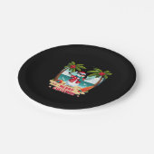 Weihnachtsschneemann (2) pappteller (Schrägansicht)