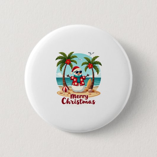 Weihnachtsschneemann (3) button (Vorderseite)