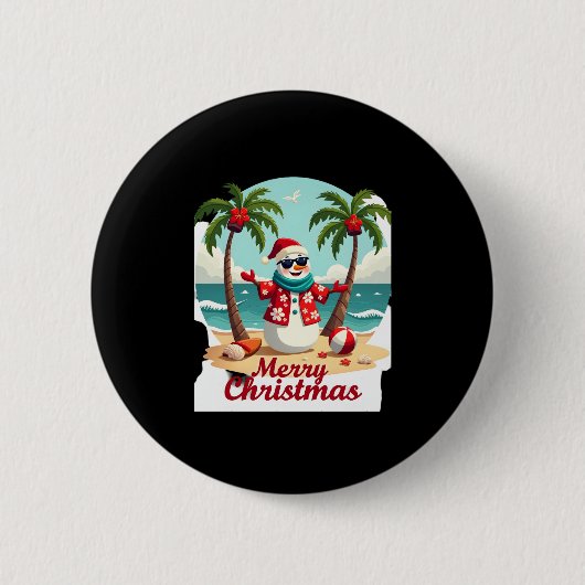 Weihnachtsschneemann (3) button (Vorderseite)