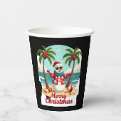 Weihnachtsschneemann (3) pappbecher (Vorderseite)