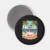 Weihnachtsschneemann (4) magnet (Vorderseite/Rückseite)