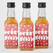 Weihnachtsschneemann Alkoholflaschenetikett (Flaschen)