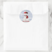 Weihnachtsschneemann Anpassbare Stickers (Tasche)