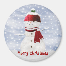 Weihnachtsschneemann Anpassbares Magnet