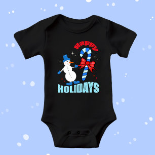 Weihnachtsschneemann Baby Strampler