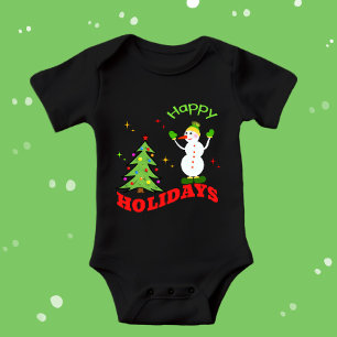 Weihnachtsschneemann Baby Strampler
