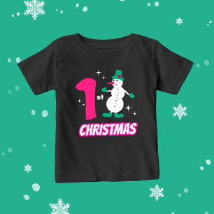 Weihnachtsschneemann Baby T-shirt
