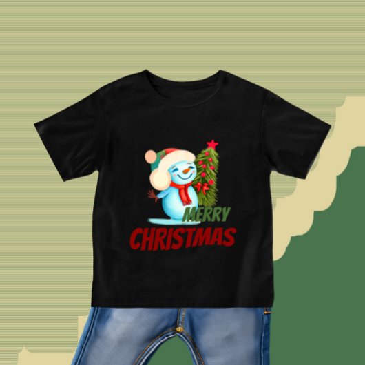 Weihnachtsschneemann Baby T-shirt