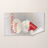 Weihnachtsschneemann Badhandtuch Set (Handtuch)