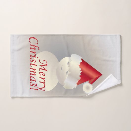 Weihnachtsschneemann Badhandtuch Set (Handtuch)