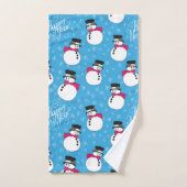 Weihnachtsschneemann Badhandtuch Set (Handtuch)