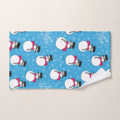 Weihnachtsschneemann Badhandtuch Set (Handtuch)