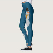 Weihnachtsschneemann Blau-Leggings Leggings (Links)