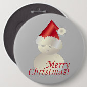 Weihnachtsschneemann Button (Vorne & Hinten)