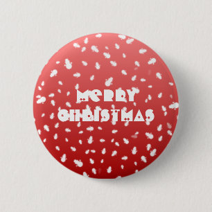 Weihnachtsschneemann Button