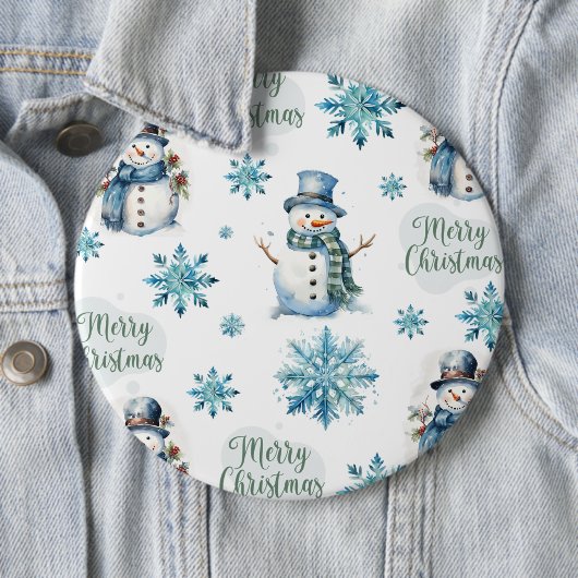 Weihnachtsschneemann Button (Beispiel)