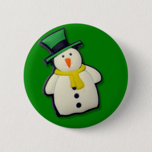 WeihnachtsSchneemann Button