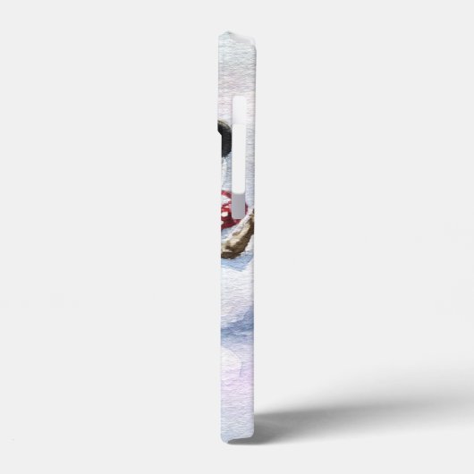 Weihnachtsschneemann Case-Mate iPhone Hülle (Rückseite / Links)