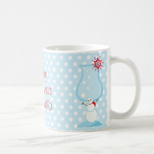 WeihnachtsSchneemann-Cocktail-frohe Weihnachten Kaffeetasse