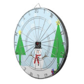 Weihnachtsschneemann Dartscheibe (Vorderseite rechts)