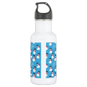 Weihnachtsschneemann Edelstahlflasche (Rückseite)