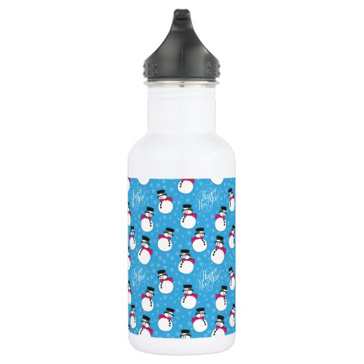 Weihnachtsschneemann Edelstahlflasche (Rechts)