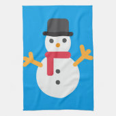 Weihnachtsschneemann Emoji Handtuch (Vertikal)