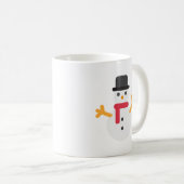 Weihnachtsschneemann Emoji Kaffeetasse (VorderseiteRechts)